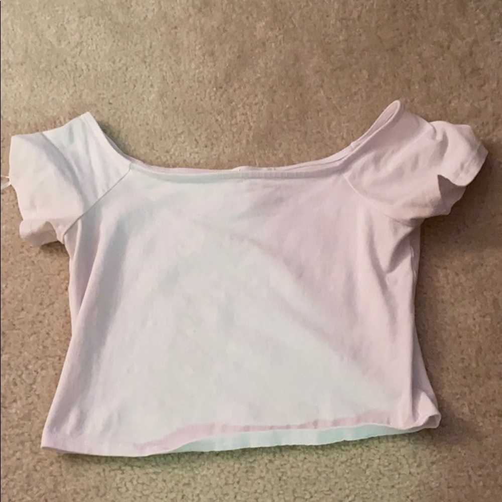 White crop top size medium
